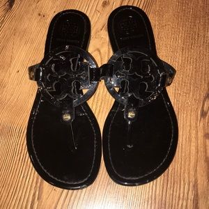 Black Tory Burch Miller Flip Flop